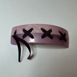 Laurent Olivier Purple Hair Accessory with Unique Lacing Design